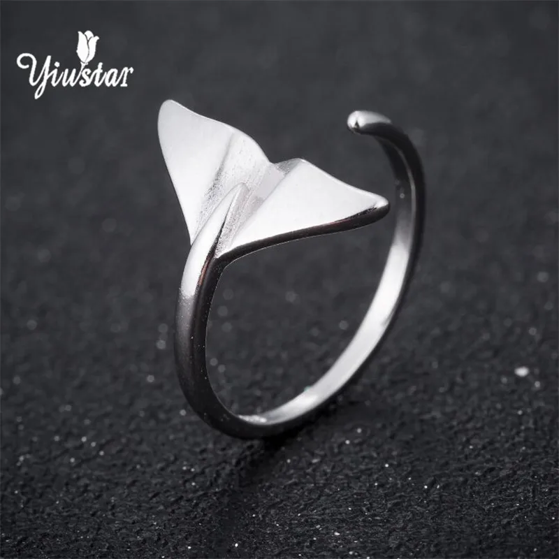 Yiustar 2018 Новое поступление Русалка рыбий хвост животные кольцо на палец
