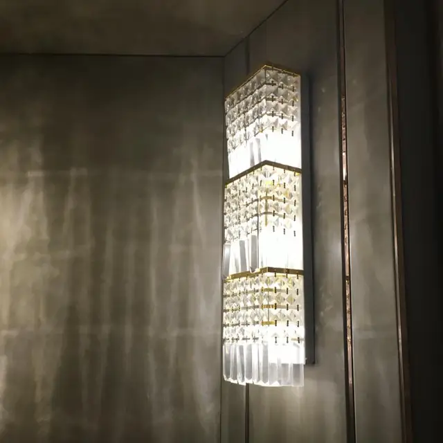 Italian Style Novelty Contemporary Gorgeous Crystal Large Wall Lamp Italian Style Novelty Contemporary Gorgeous Crystal Large Wall Lamp Indoor Light Led Sconce Hotel