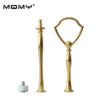 Дизайн свадебные Десерт Металл фрукты 2 уровня стержень на день рождения Золотой Серебряный Многоуровневое подставка для торта