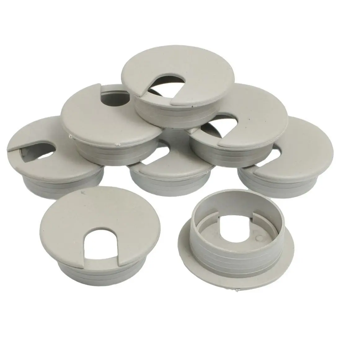 8 pieces Computer cable hole Line cover for desk for hole Threading