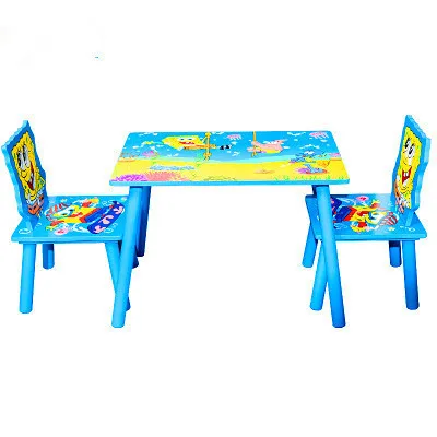 kids table and two chairs