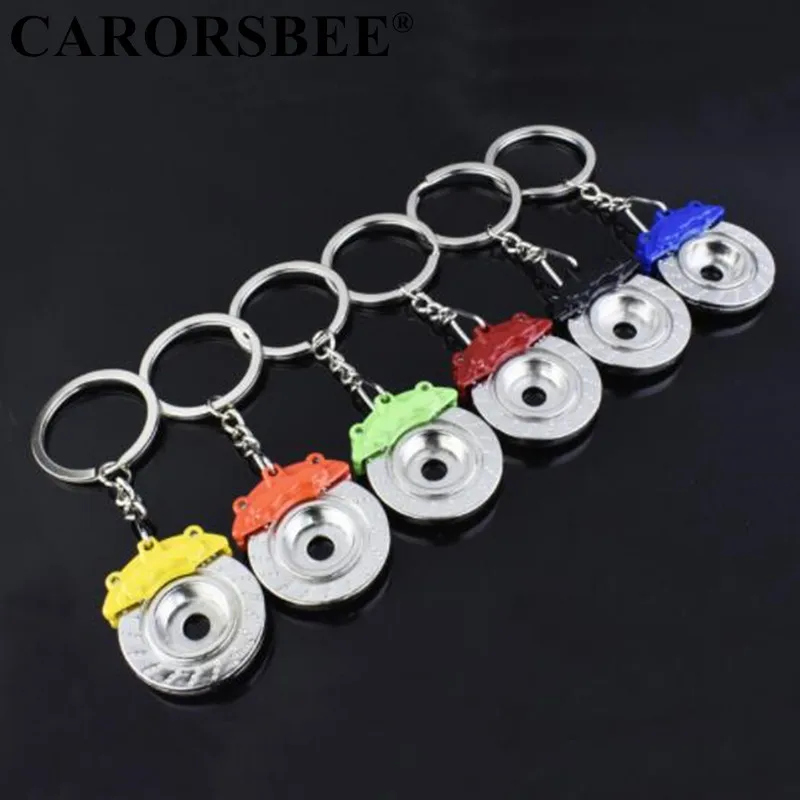 

Metal Auto Parts Disc Brake Pump Shape Keychain Hub Calipers Key Ring Chain Wheel Rotor Design Keyring for peugeot renault mazda