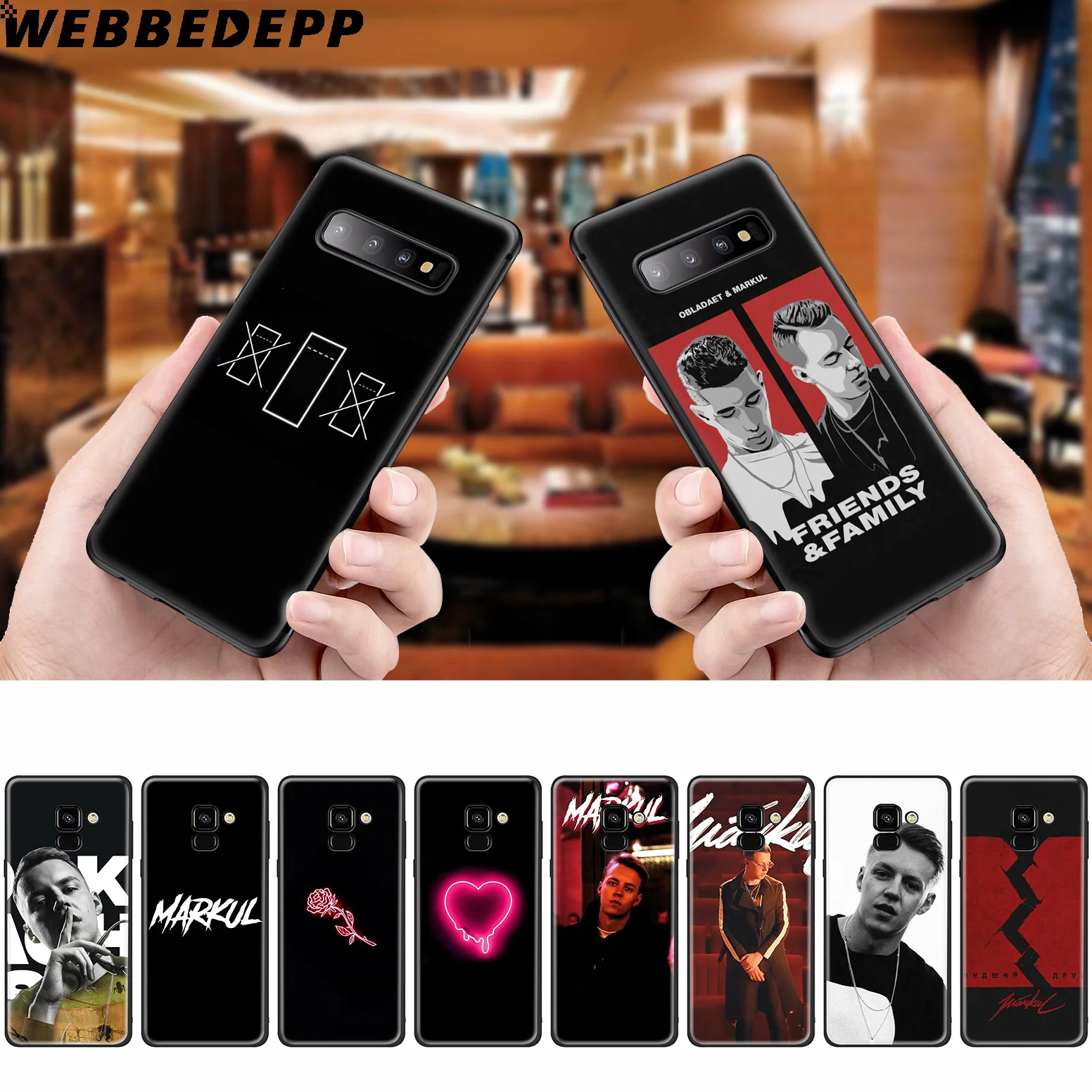 WEBBEDEPP силиконовый чехол для Samsung Galaxy A3 A5 A6 A7 A8 A9 A10 A20 A30 A40 A50 A70 M10 M20 M30 |