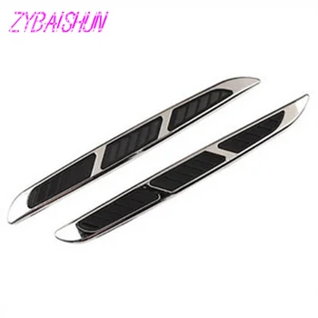 

2 pcs. Shark Auto Ventilation Stickers Car Air Intake Stickers Flow Hood Vent Fender Engines for Car Cover Decoration Stickers