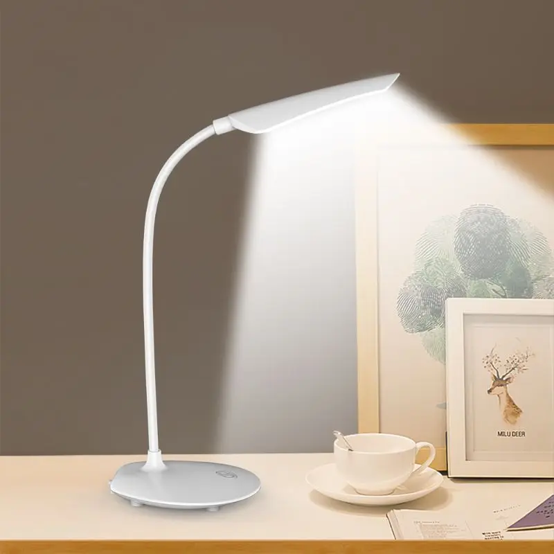 

Table Lamp USB Rechargeable 3 Modes Touch Switch Desk Light 360 Rotation Flexible Universal Practical Eyes Protection 2019 New