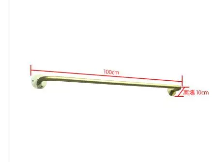 Clothes shop display rack wall hook is hanging gold iron hanging clothes rack shop.