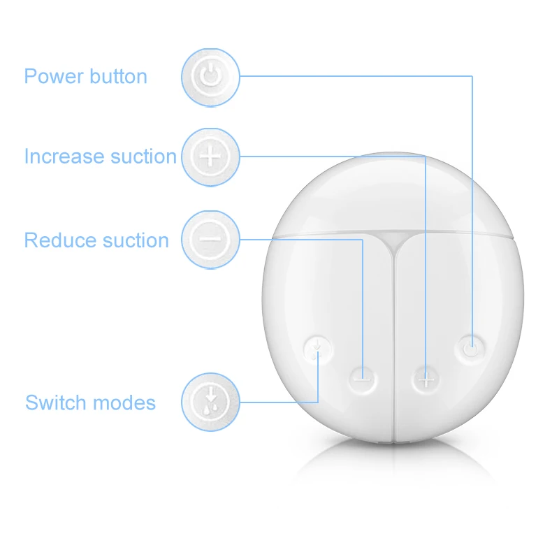 ZIMEITU Одноместный/двойной Электрический молокоотсос с молочной бутылкой для младенцев USB BPA бесплатно Powerfun молокоотсосы Грудное вскармливание