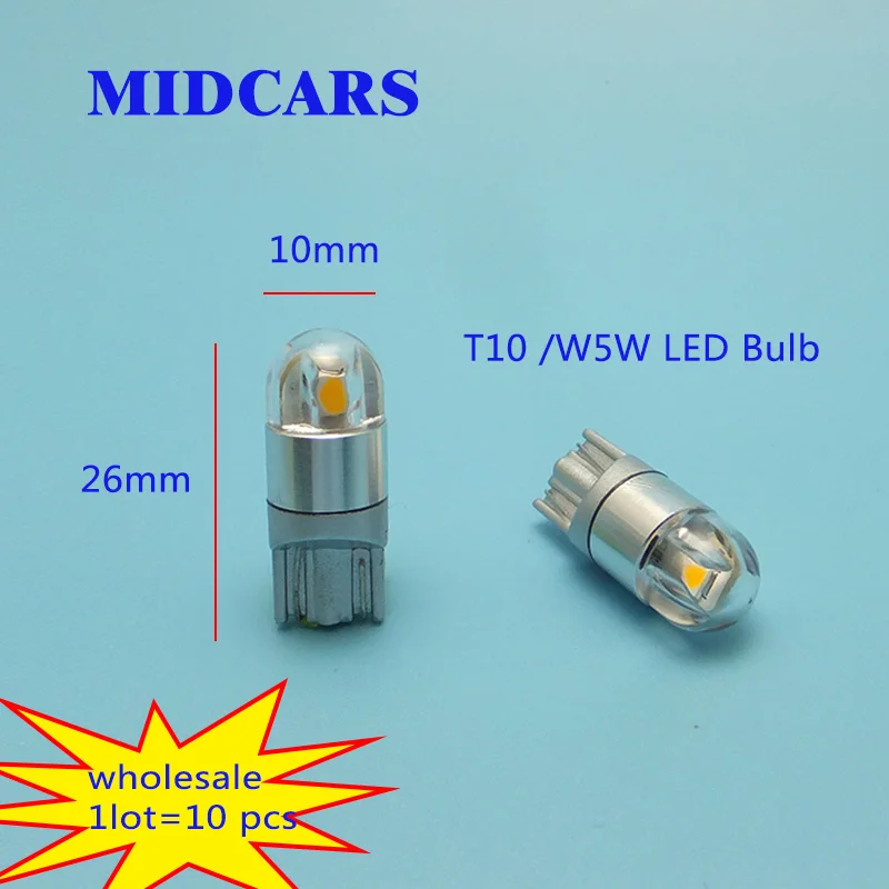 

MIDCARS 12V LED Bulbs Reading Lights Small Light Dome Lights Trunk Lamp R5W Lamp light source 10 pcs