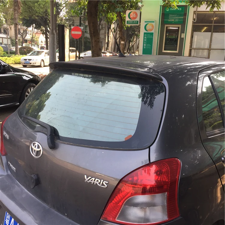 Для TOYOTA Yaris спойлер 2008-2011 Высокое качество TOYOTA Yaris ABS Материал заднее крыло автомобиля праймер цвет задний спойлер