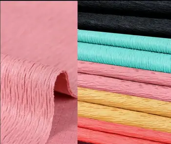 

6colour Heavy drape corrugated polyester cotton fabric coat Party printing super hollandais sequin design college fabric A282