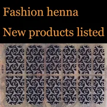 New products listed arrival personality of henna flashing silver decorative pattern art Sticker & Decal