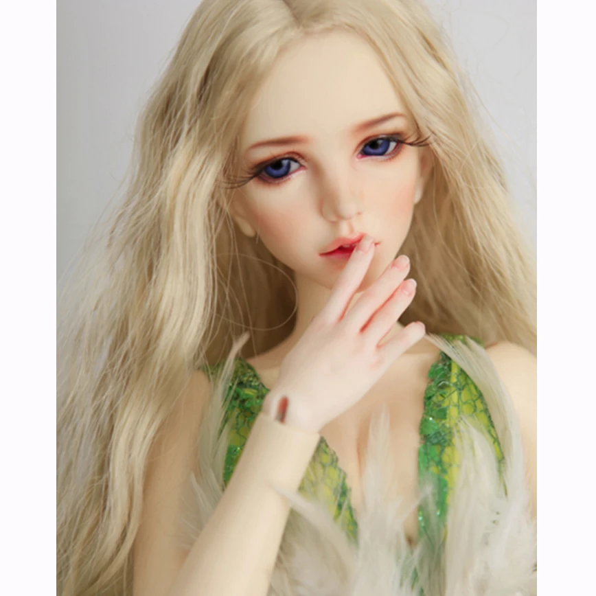 Allaosify BJD SD гигантский парик для куклы-ребенка длинные вьющиеся каштановые 1/3 1/4 1/6 1/8 волос парики для шарнирной куклы