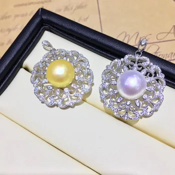 

New Arrival Hot Wholesale Pearl Pendant Mountings, Pendant Findings, Pendant Settings Jewelry Parts Fittings Wedding Accessories