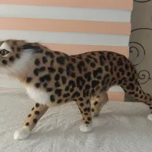 Большой 53x20 см леопардовая модель игрушки полиэтилен и меха поделки из резины, реквизит, подарок для украшения d0148