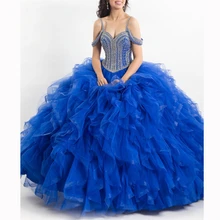 Отличные pars quinceañeras vertidos de 15 anos тонкие лямки Тюль Кристаллы Бисероплетение vestidos de quinceanera платья