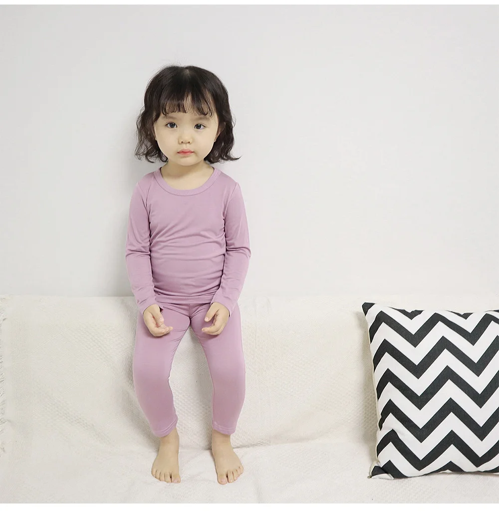Пижамный комплект для девочек, пижама для девочек, детская одежда для сна Топ из вискозы+ штаны, от 18 месяцев до 11 лет