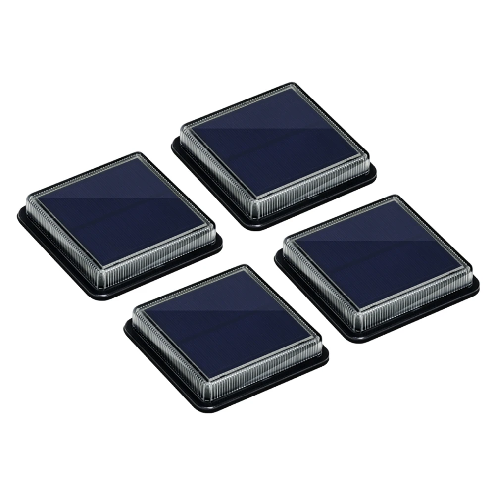 Lâmpada ao ar Livre à Prova Água da Escada Decoração do Jardim Pces Solar Dwaterproof Projector Parede Embutida Iluminação Ip68 Selante Calafeto Deck Luz 8 Led 5 8 pces led solar lâmpada ao ar