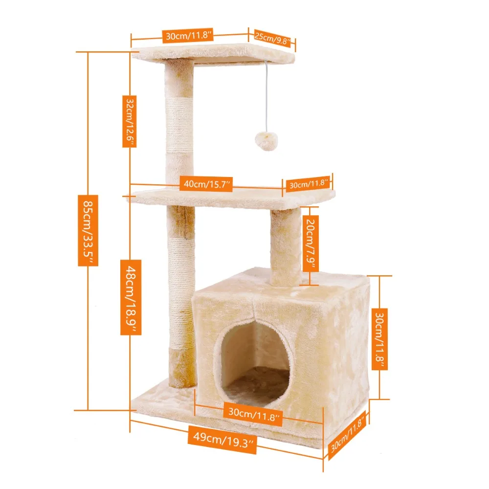 Кошка дерево мебель башня подъем активности дерево скребок игровой дом котенок башня мебель площадка для игр домашних животных
