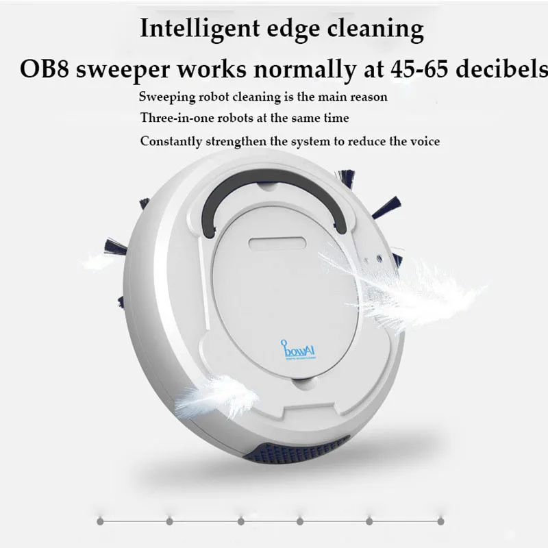 3in 1 Rechargeable Floor Sweeping Robot Intelligent Self-Induction Dust Collector Sweeping Floor Robot Vacuum Cleaner aspiradora