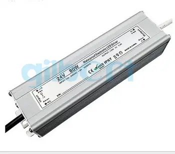 

DC 24V 80W LED Driver IP67 Waterproof Transformer Outdoor Light Power Supply