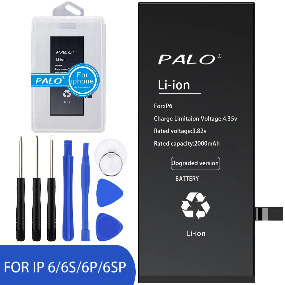 

PALO Li-ion Durable Battery For iPhone 6 Plus / iP6P With Rated Capacity 3200 mAh Lithium-ion Rechargeable Batteries Long Life