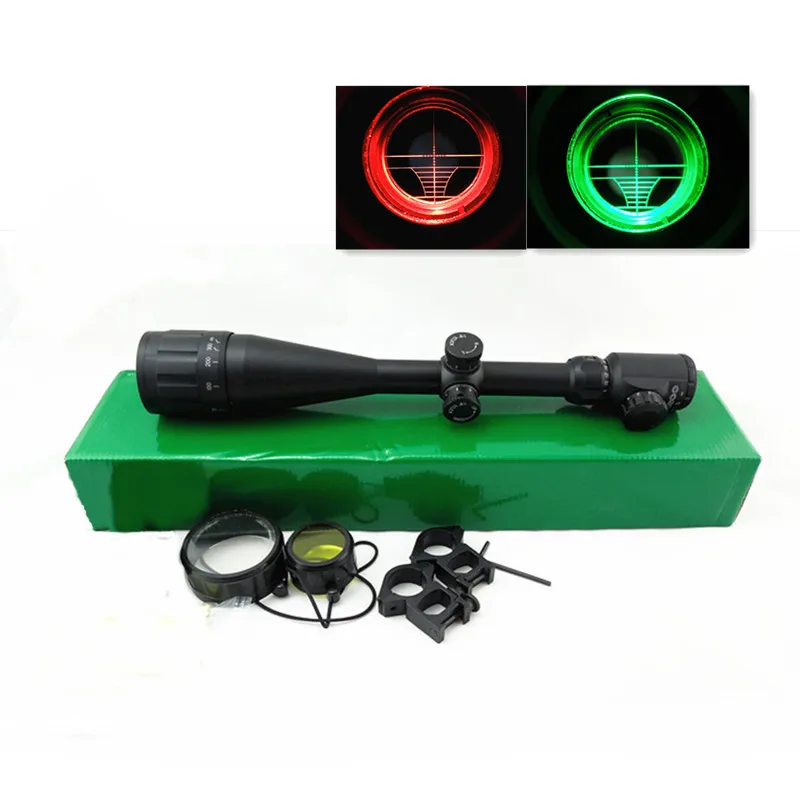 

Free Tactical Riflescope 6-24x50 EG Crosshair Mil-Dot R&G illuminated Rifle Scope Airsoft Gun Optics Scopes for Hunting