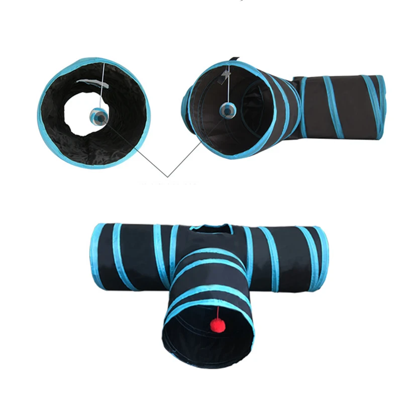 Dog-Toys-Pet-Cat-Play-Tunnel-Foldable-3-Holes-Pet-Cat-Tunnel-Toys-Indoor-Outdoor-Durable-1x-3Way-Tubes-Shape-T-Puppy-cat-play-house-Exercise-Tunnel-Cave-Toys-PT0087 (2)