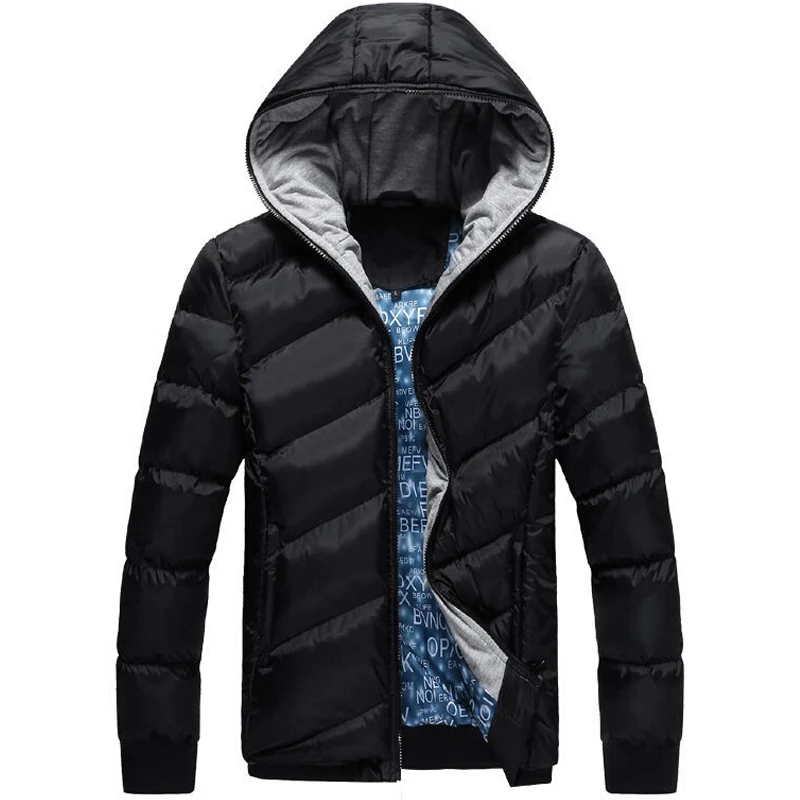 

Winter Jacket Men Hooded Fashion Thick Warm Coat Mens Windbreaker Outwear Parkas Jaqueta Masculina Male Casaco Parka Clothing
