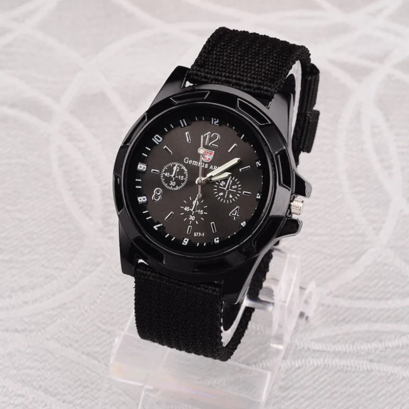 Men Army Watch Military Male Quartz Watches Fabric Canvas Strap Casual Cool Men's Sport Round Dial Relojes Hot Sale Wristwatch