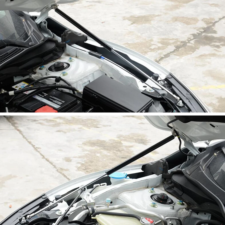 YAQUICKA 2x крышка переднего капота двигателя автомобиля Открытый подъем гидравлическая Поддержка стержень Опора палка для Honda Civic авто аксессуары