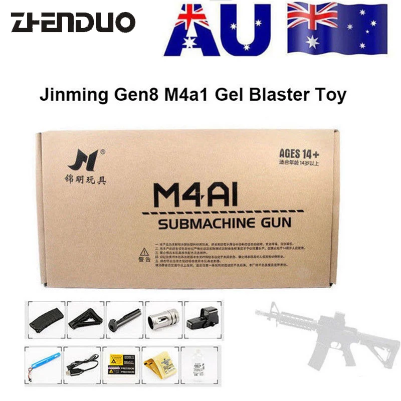 Zhenduo Toys Jm8 M4a1 Electric Toy Gel Ball Blaster Gun For
