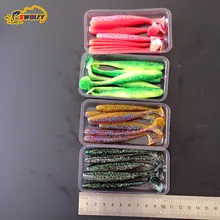 24 pcs 5g 10cm Paillette Fishing Lure Artificial Soft bait Carp Crankbait Fishing accessories