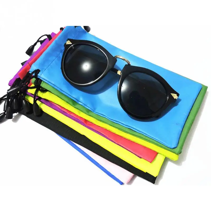 

10PCS/lot Microfiber Sunglasses Bag Storage Pouch Gadgets Drawstring Cleaning and Storage Pouch Random Color #20