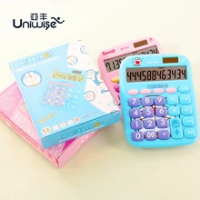 Hello Kitty & Doraemon Новый Рабочий Стол Солнечной Энергии Калькулятор Общего Назначения Для Исследования и Офиса и Работает, нет необходимости Батареи