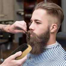 Высокое качество Набор щеток для бороды Расческа 2 шт. щетка для бритья с ручкой из смолы щетка для лица Черный барсук Парикмахерская домашний инструмент