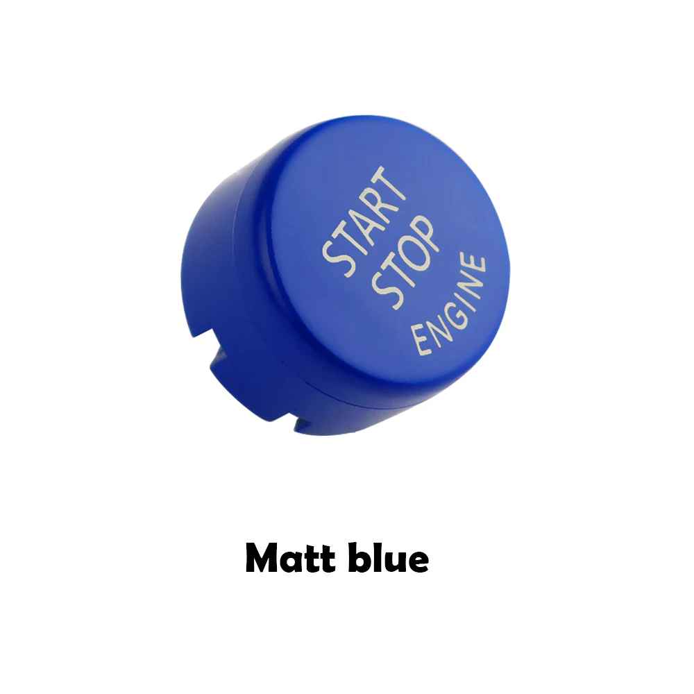 Кнопка запуска двигателя для BMW F30 F10 F34 F15 F25 F48 X1 X3 X4 X5 X6 с выключателем замена крышки - Цвет: Matt blue