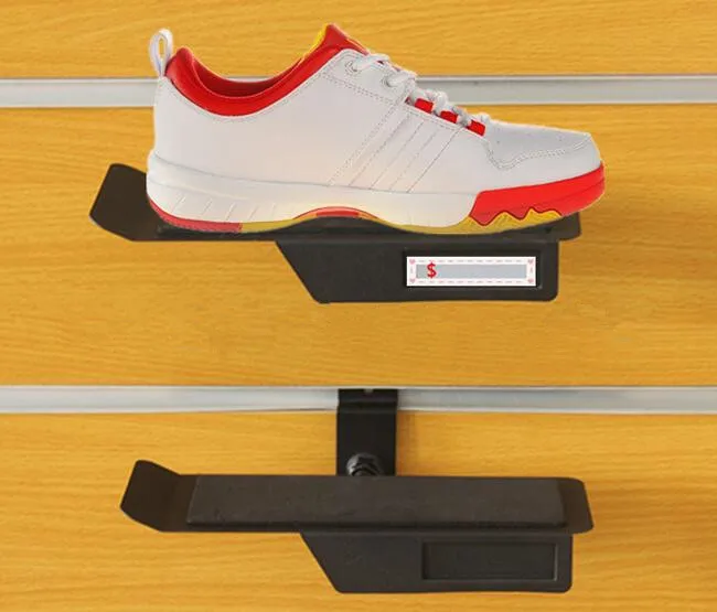 

2pcs Shoe store Sneaker casual shoes display stand rack metal sport Shoes on the wall display showing holder shelf free shipping