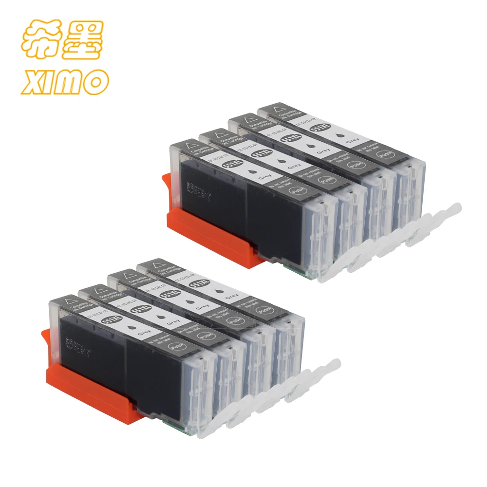 

XIMO Replacement for Canon CLI-551XL GY CLI-551 Grey Compatible for Canon Pixma MG7550 iP8750 MG6350 MG7150, Pack of 8