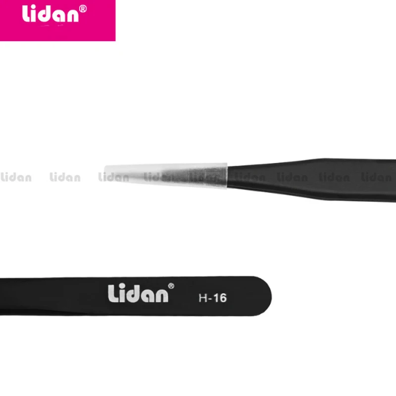 LIDAN антистатический гальванический Немагнитный изогнутый Прямой пинцет для
