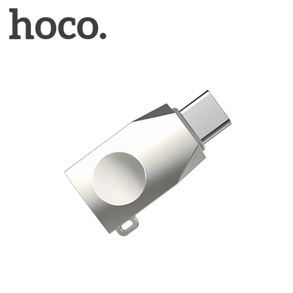 Koop HOCO UA9 USB Type C OTG Adatper Draagbare Size Man vrouw Type C OTG Adapter Converter voor Xiaomi voor Iphone