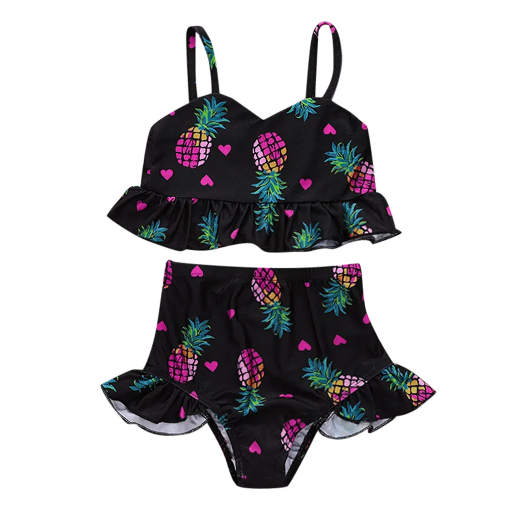 

ARLONEET New 2019 Princess Swimwear Lovely Swimming Suits Bikini Children Swimwear Split Biquini Infant sexy two piece swimsuit