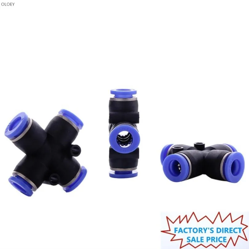 

PZA Pneumatic Fitting 4-Way Cross Connector Quick OD 4 6 8 10 12MM