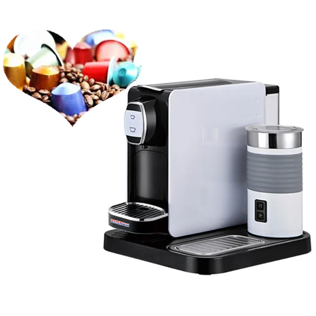 19 Bar Automatic Espresso Coffee Maker Capsule Machine With 19 Bar Automatic Espresso Coffee Maker Capsule Machine With Milk Frother For Home Or Office