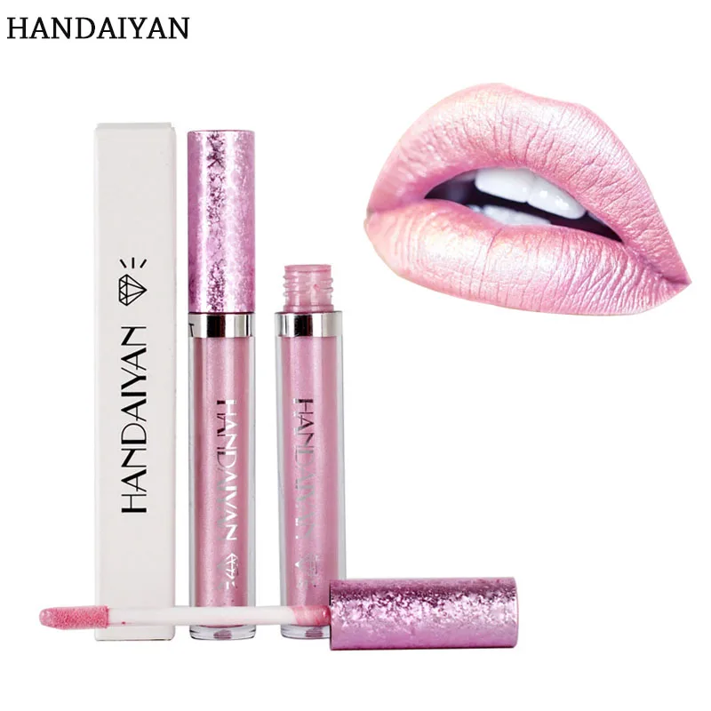 

HANDAIYAN Brands full professional makeup tint kyliejenner lipstick Pearlescent powder Lip gloss waterproof birthday present
