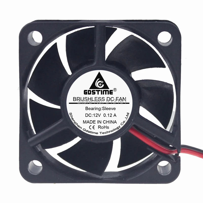 

1pcs/lot Free Shipping GDT 12v 2pin DC Axial Fan 50mmx50mm x 20mm 5cm cooler 12v
