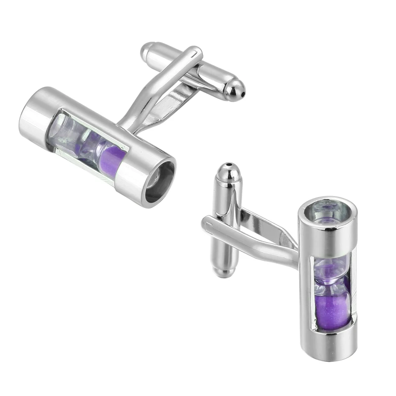 Men's shirts Cufflinks high quality copper material Old timers purple