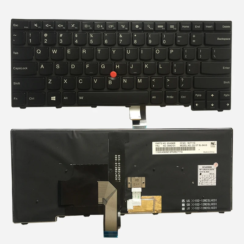 Новая клавиатура США для Lenovo ThinkPad L440 L450 L460 T431S T440 T440P T440S T450 T450S черный США клавиатура для ноутбука с Подсветка