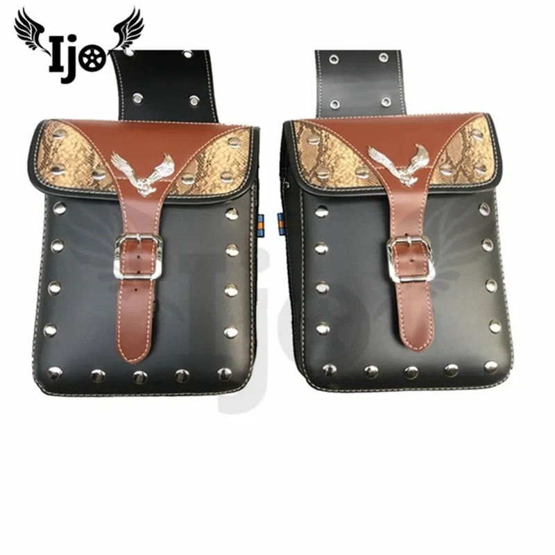 

High quality eagle moto saddle bag for honda suzuki yamaha harley prince cruise universal tail bag side bags motorcycle bag