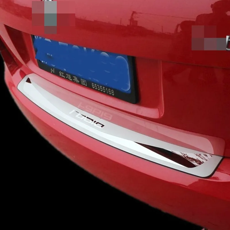 

Rear Bumper Protector Tail Tailgate Trunk Guard Sill Plate Scuff Trim Cover For Skoda Fabia 2007- 2014 Hatchback Car Accessorie