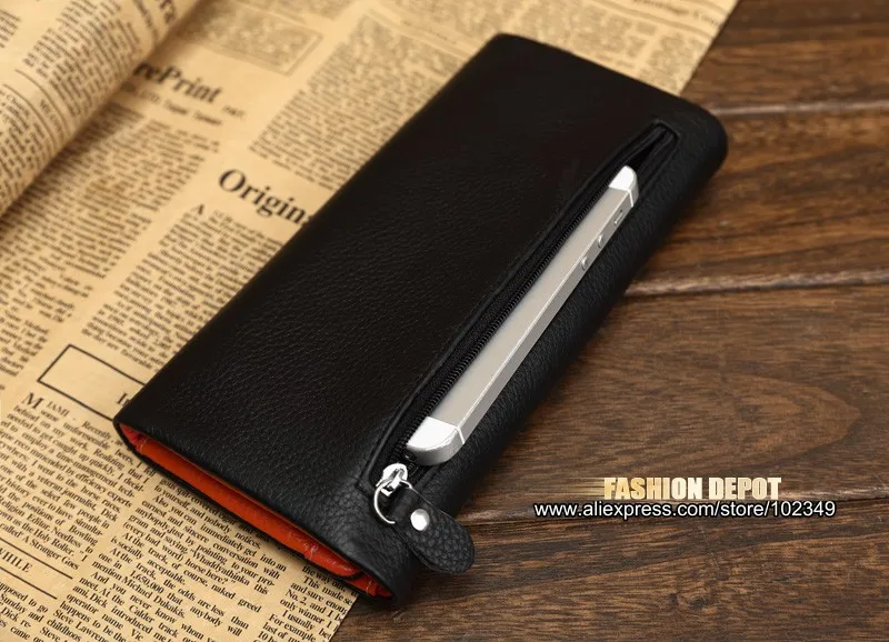 Women's genuine leather black color with clasp (7)
